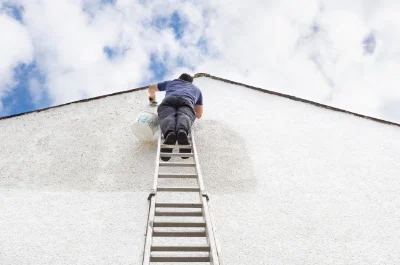 Peinture extérieure à la Croixille — façades et ravalement